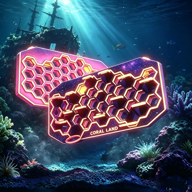 Coral Frag Plug - حامل فراغات المرجان الفلورسنت بكوب شفط،