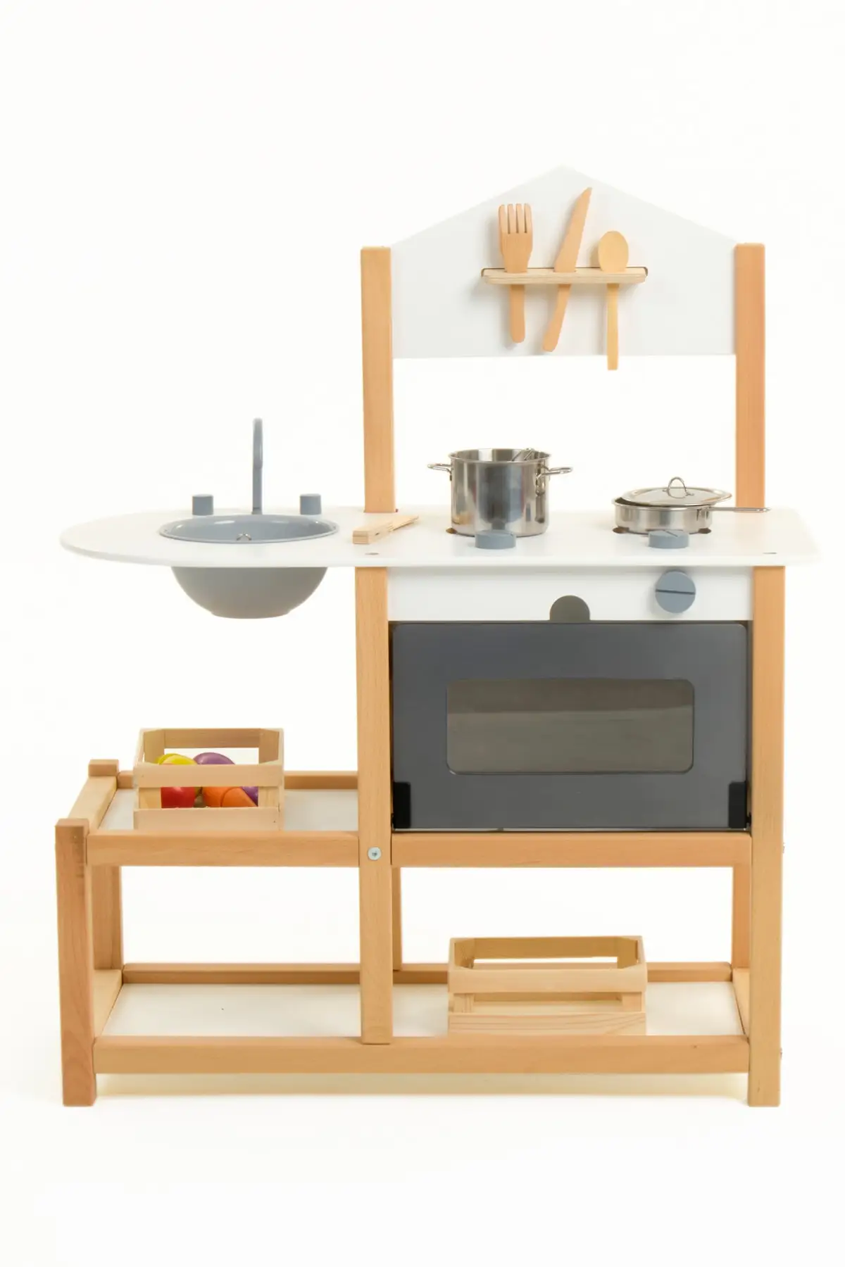 Set Dapur Mainan Pendidikan Kayu Montessori Gamba