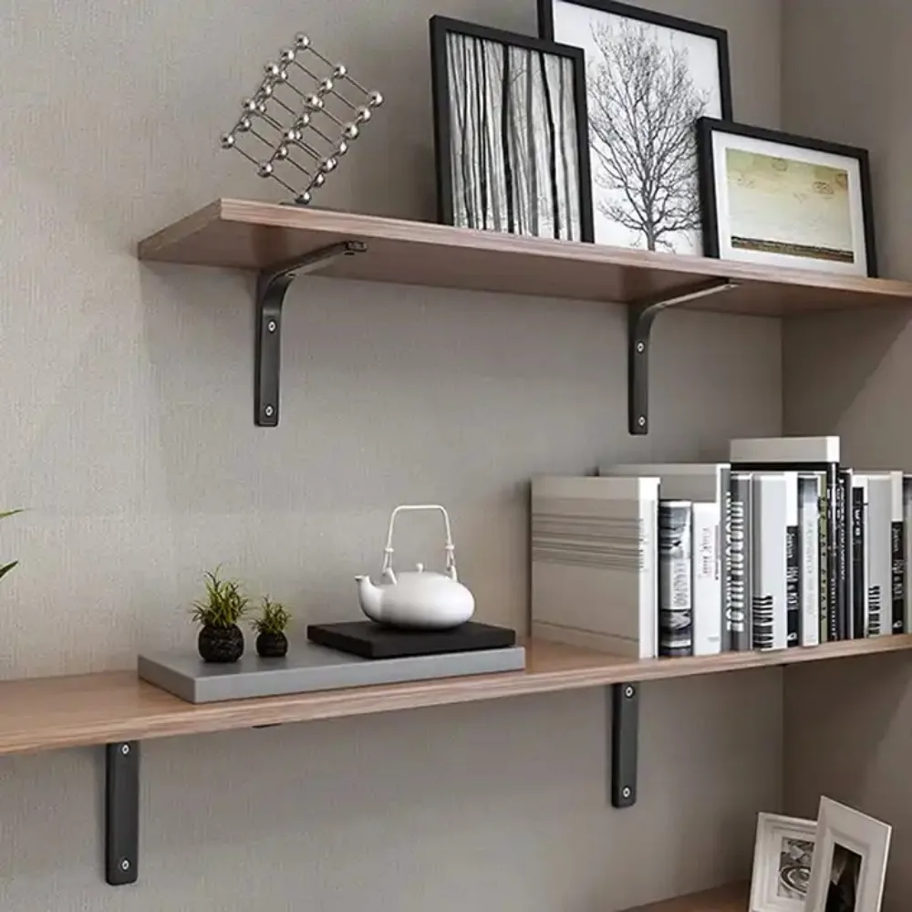 Roestvrijstalen Plank Verdikte Muur L-Vormige Vaste Beugel Metalen Plank Beugel Klassieke Duurzame Praktische Wandmontage Beugel