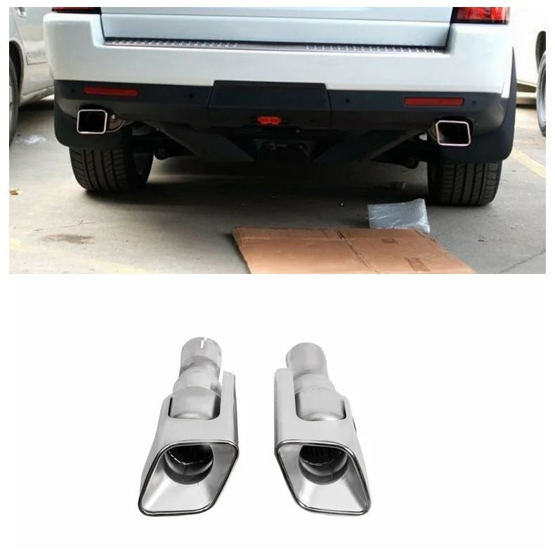 Suitable for Range Rover Sport 10-13 years gasoline diesel square port modified stainless steel original car tail throat