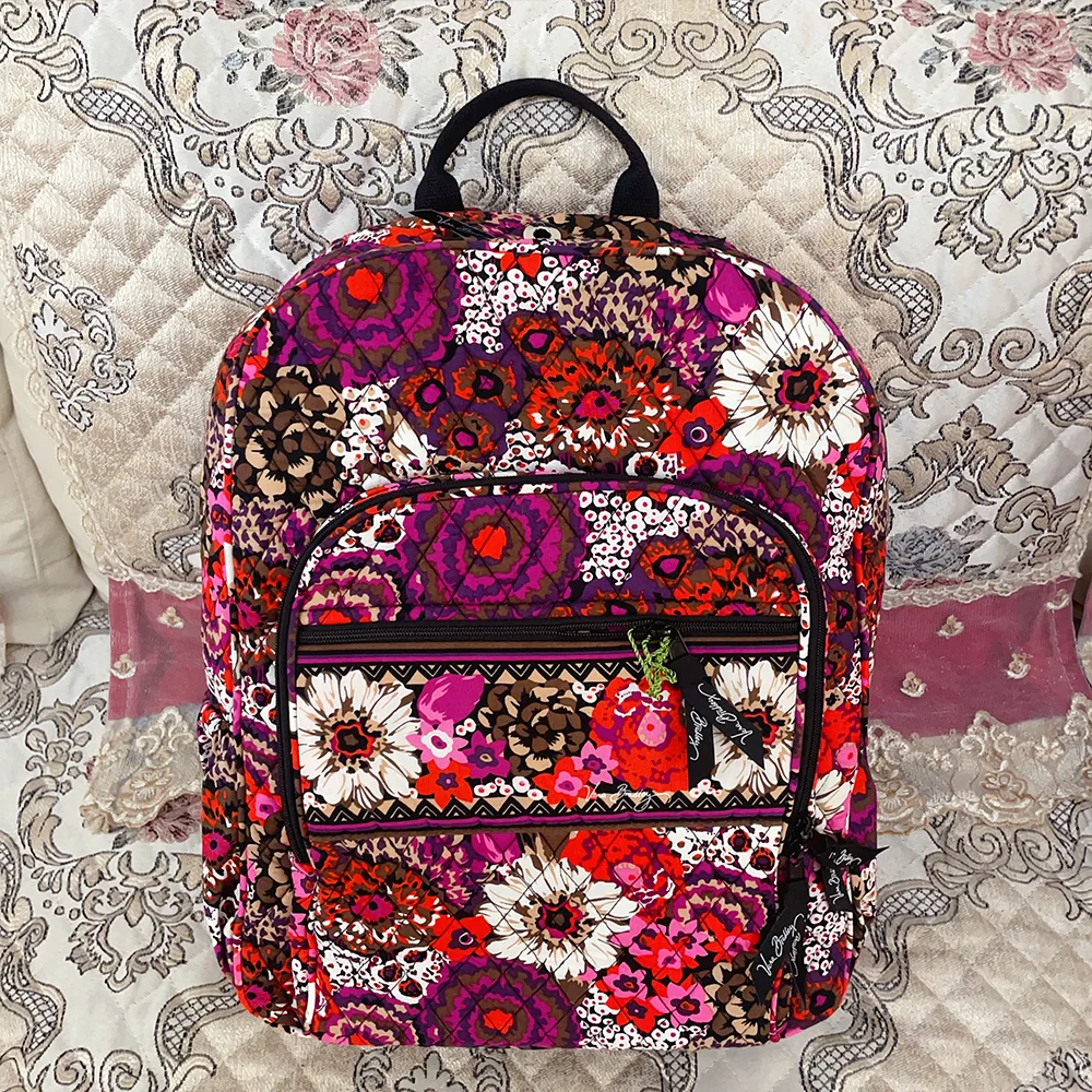 VB new environmentally friendly pure cotton multi color backpack, travel backpack, student backpack