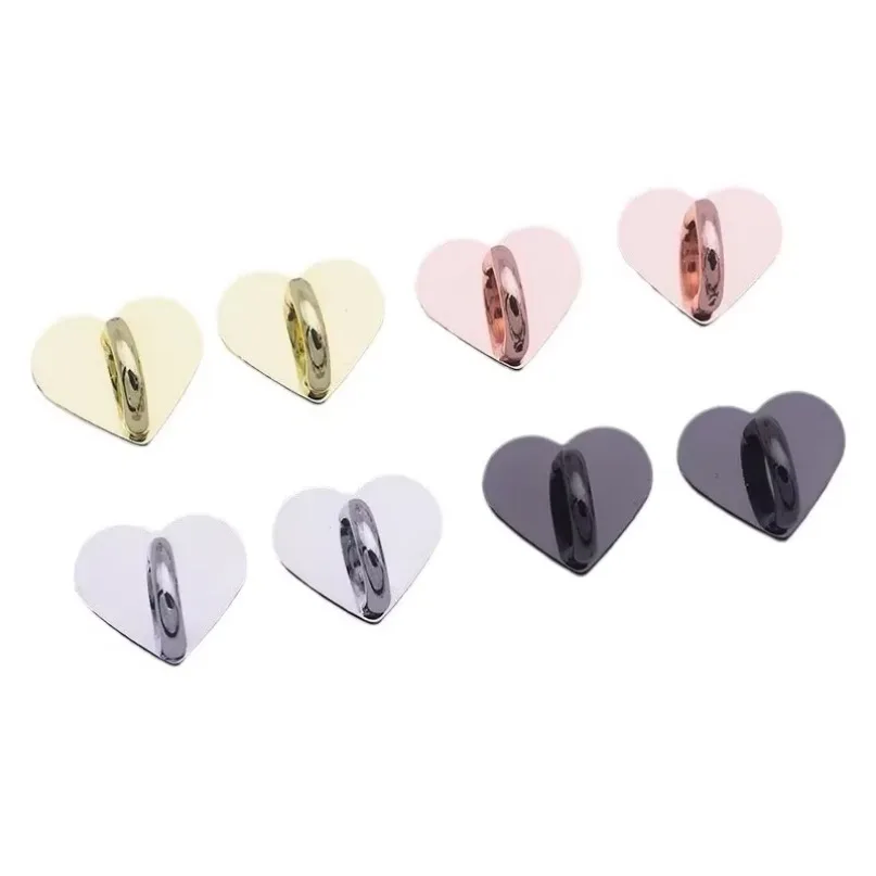 1PC MIni Creative Heart-shaped Mobile Phone Holder Finger Ring Stand Hook Buckle Phone Case DIY Accessories Supplies Party Gifts image 6