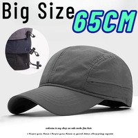 Big Size Light Thin Quick Drying Baseball Caps Male Solid Vintage Unisex XL 65CM Sports Hat Adjustable Trucker Cap Snapback Hats
