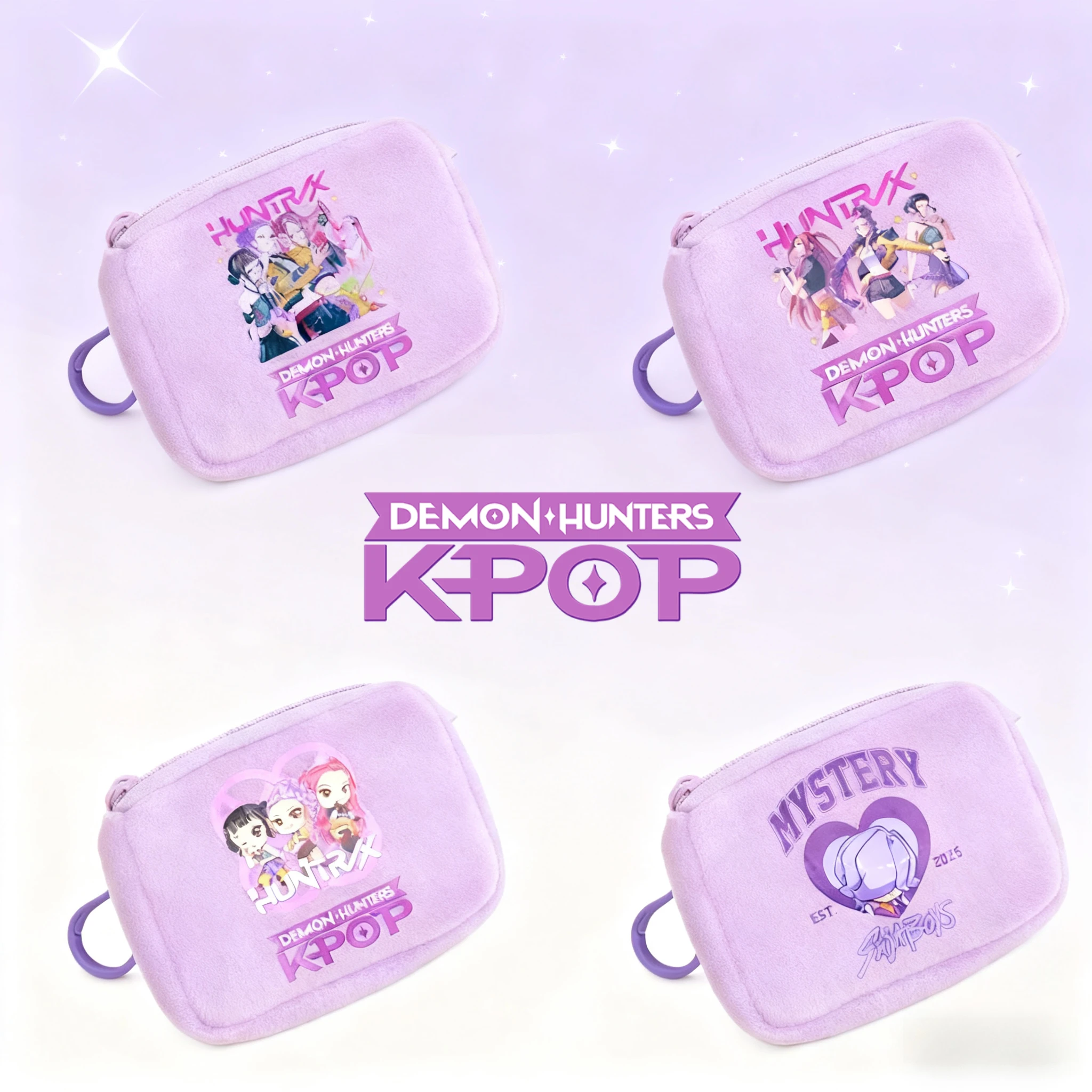 KPop Demon Hunters portefeuille Portable fille porte-monnaie garçon Figure d'animal petits sacs de monnaie mignon Mini sac de rangement femmes cadeau d'anniversaire