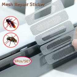 5 Pcs/Set Janela Tela Reparação Etiqueta Janela Net Anti-mosquito Malha Porta Mosquito Netting Patch Reparação Buraco Quebrado Tela Net