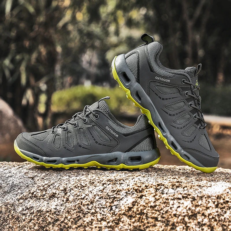 

Hiking Shoes Men Sports Shoes Men Anti-slip Low-top Outdoor Wear-resistant Comfortable Soft Breathable Casual Women Shoes
