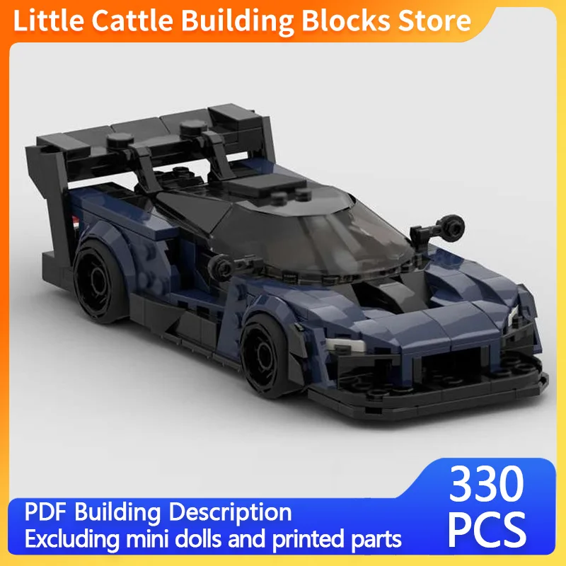 シティカーモデル-moc-組み立てブロック-セナトラック-トップティア-スポーツカー-モジュール式テクノロジー-子供向けホリデーギフト-組み立て玩具セット