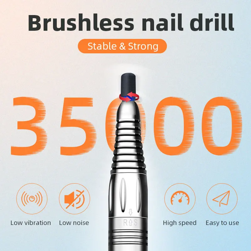 Professional Nail Sander Nail Drill Machine With LCD Display Portable Rechargeable Manicure Drill Pen Tools For Gel Removing