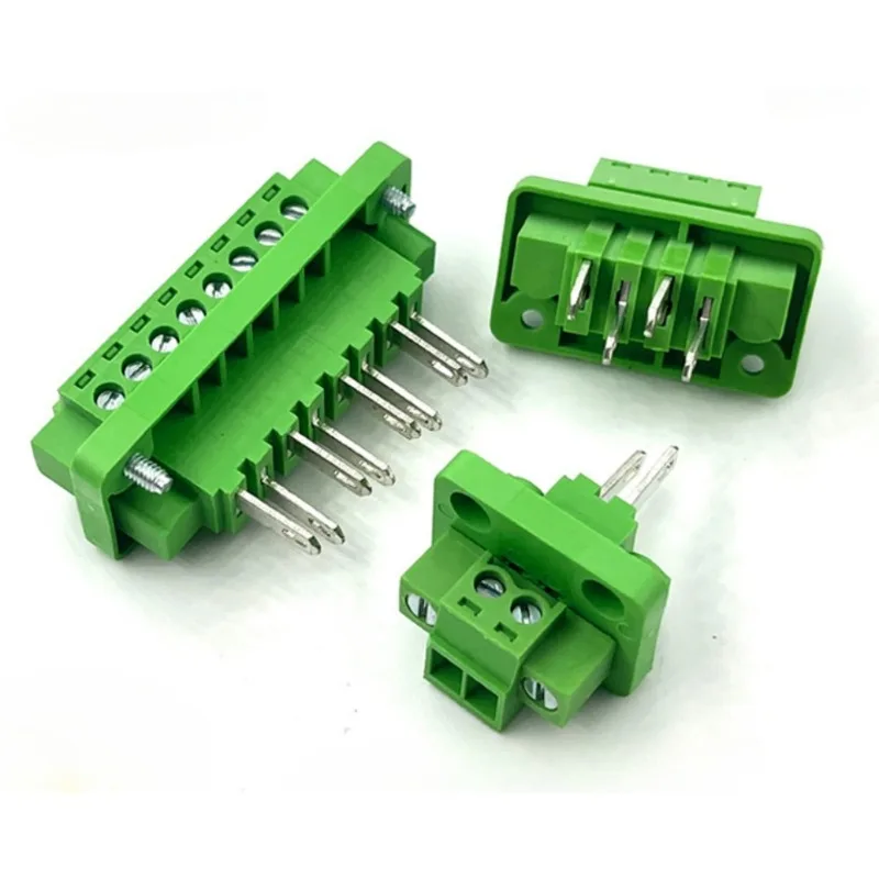

5sets wall penetration solder free docking K2EDGWB-3.81MM 2p-24pin with flange fixed 2EDG381 pair plug-in terminal blocks