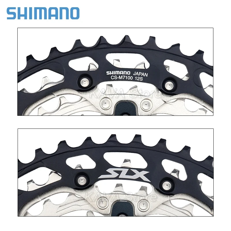 Shimano SLX-M7100 Mountain Bike Flywheel 12V K7 12S Sprocket 10-51T Micro Spline Cassette CN-M6100 12S narrow edge chain