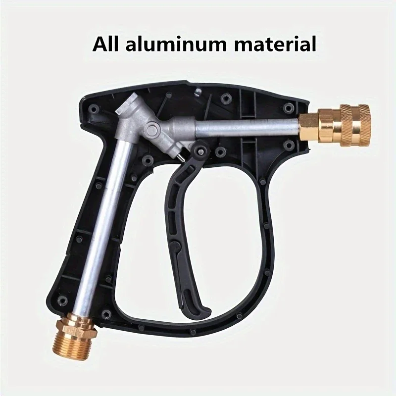 3000 PSI Hochdruck-Reinigungswasserpistole – M22-14-Schlauchschnittstelle und 1/4 Zoll Schnellanschluss für Auto, Terrasse, Garten – Detail 8