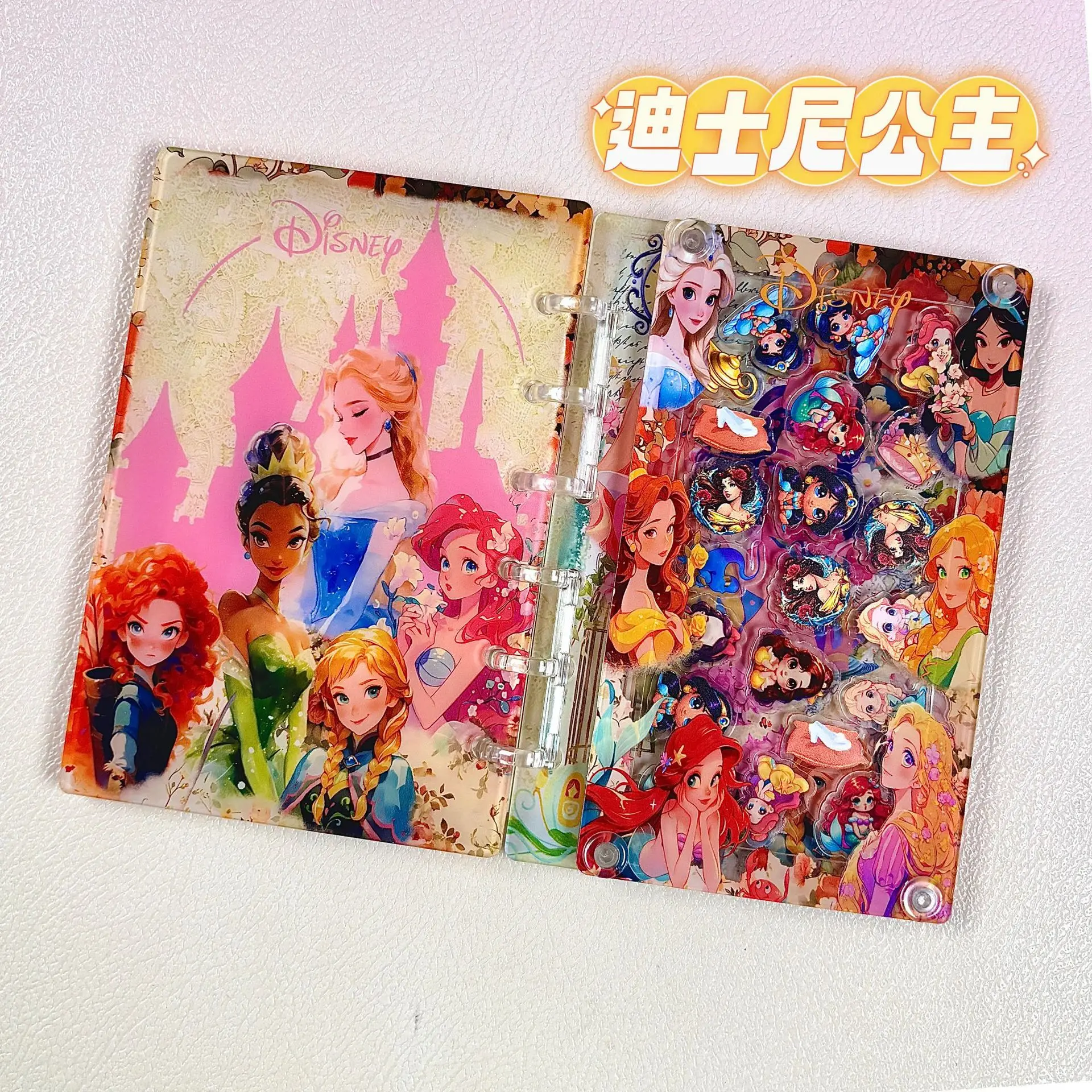 アニメ A7 シェイクアクリルノートブック ハローキティ プリンセス DIY スラムダンク アクリルノート 女の子に人気の絶妙なルーズリーフブックギフト