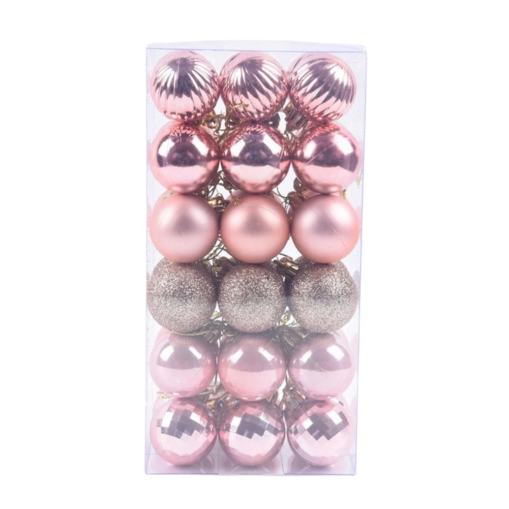 Adornos navideños Juego de adornos de árbol de Navidad inastillables Decoración de bolas de Navidad Nuevo azul hielo