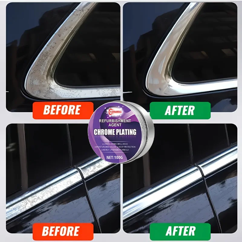 Car Parts Restoration Patch, Door Handle Repair, Window Bright Strip Fix, Emblem Polishing, Pedal Polish Repair image 4