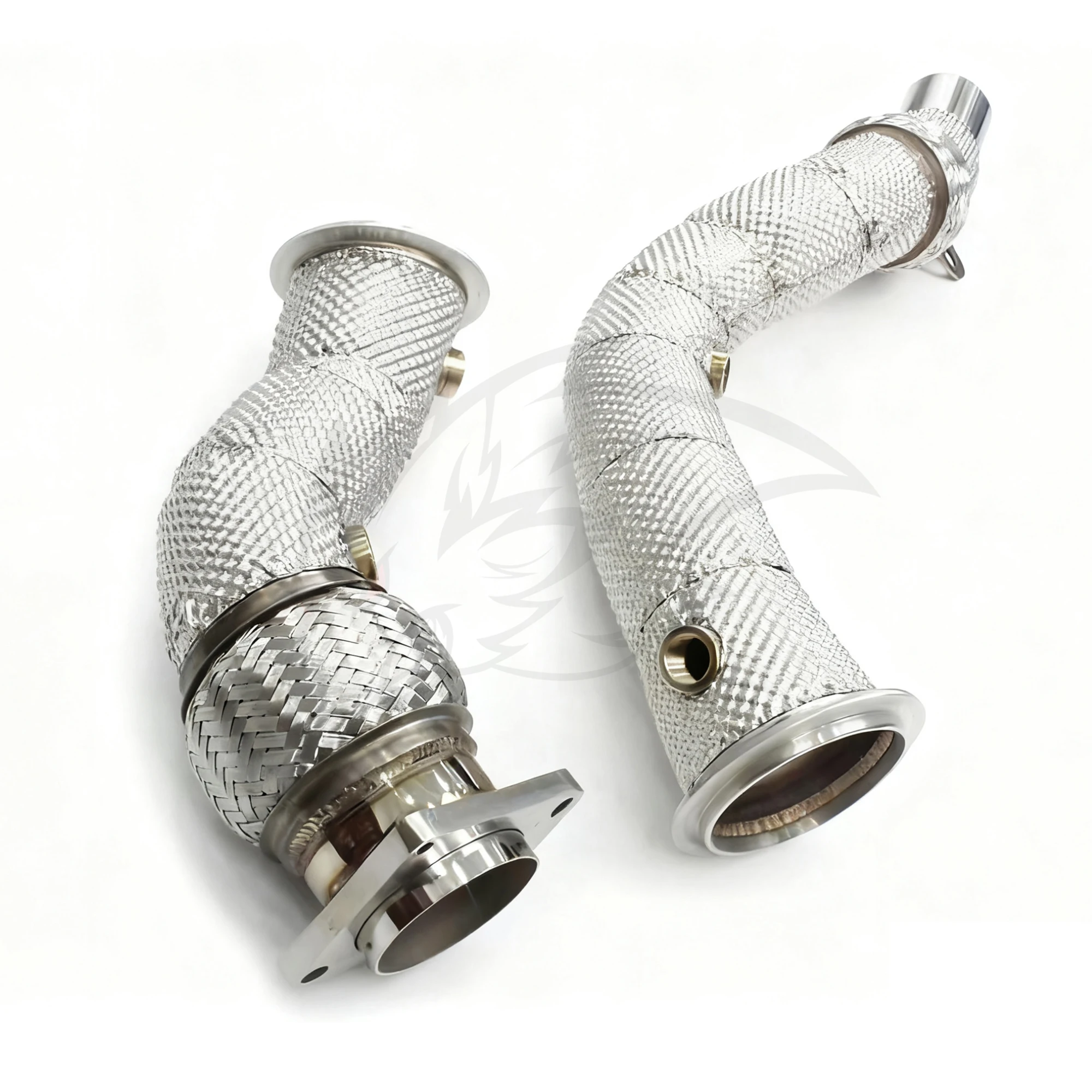 WRAX Downpipe esportivo de alto fluxo para BMW M3 M4 F80 F82 F83 3.0T SS304 Strainght Após atualização do escudo térmico