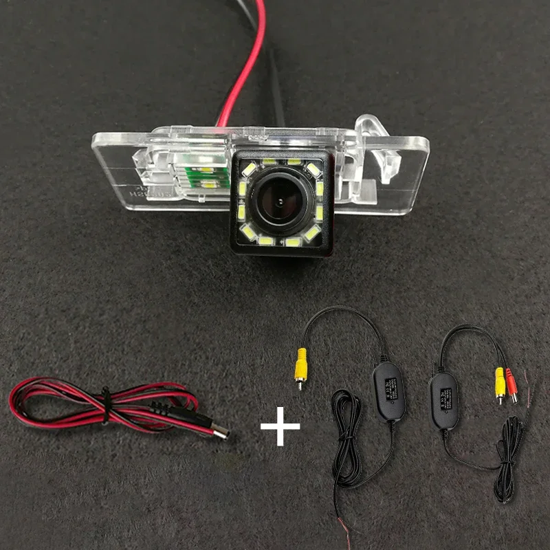 Fisheye 4 8 12 led dynamic Wireless Car CCD Night Vision Rear Camera For Audi A4L A4 TT A1 A3 A5 A7 Q3 Q5 RS5