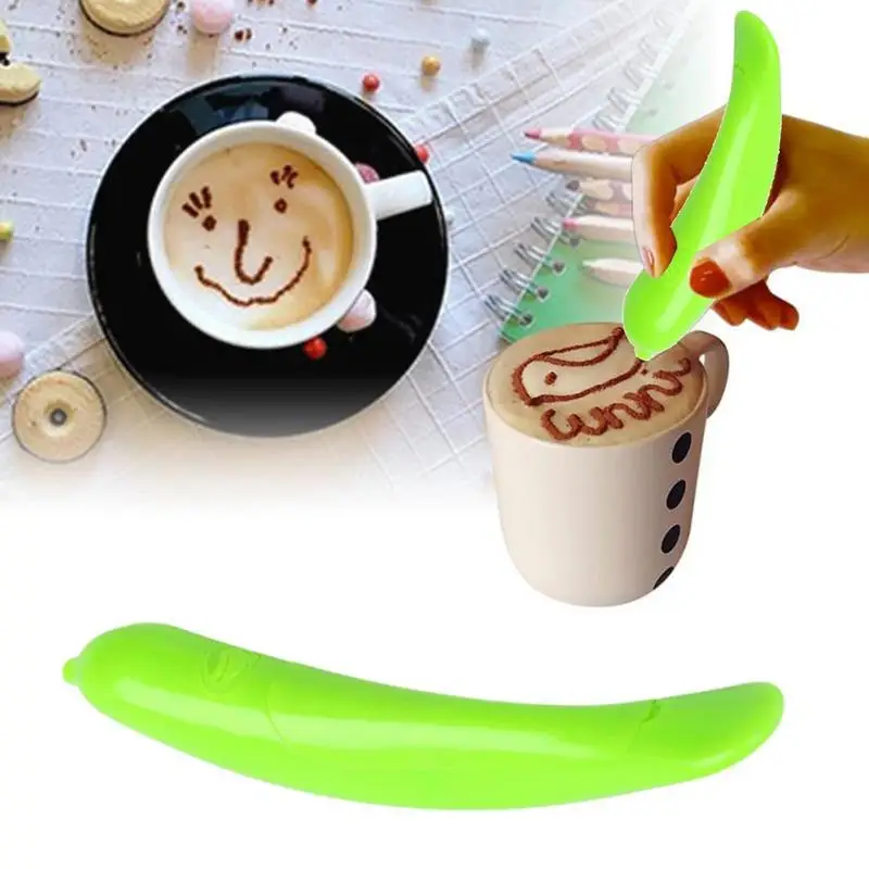 Coffee Carving Pen Drawing Pen Reusable Cake Decorating Pen Electrical Latte Art Pen Spice Cappuccino Decoration Pen