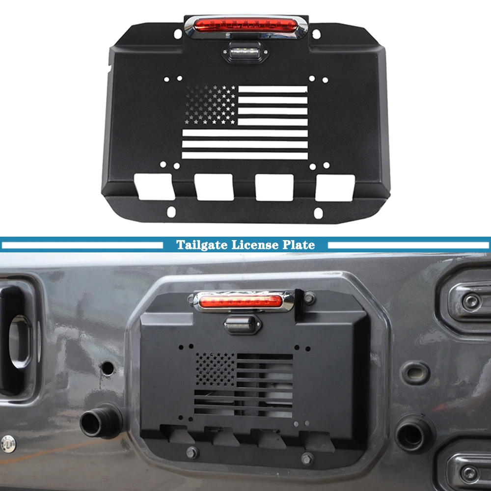 

Car Spare Tire Carrier Delete Filler Tailgate Vent Plate Cover for Jeep Wrangler JL JT 2018 2019 2020 2021 2022 2023 2024 2025