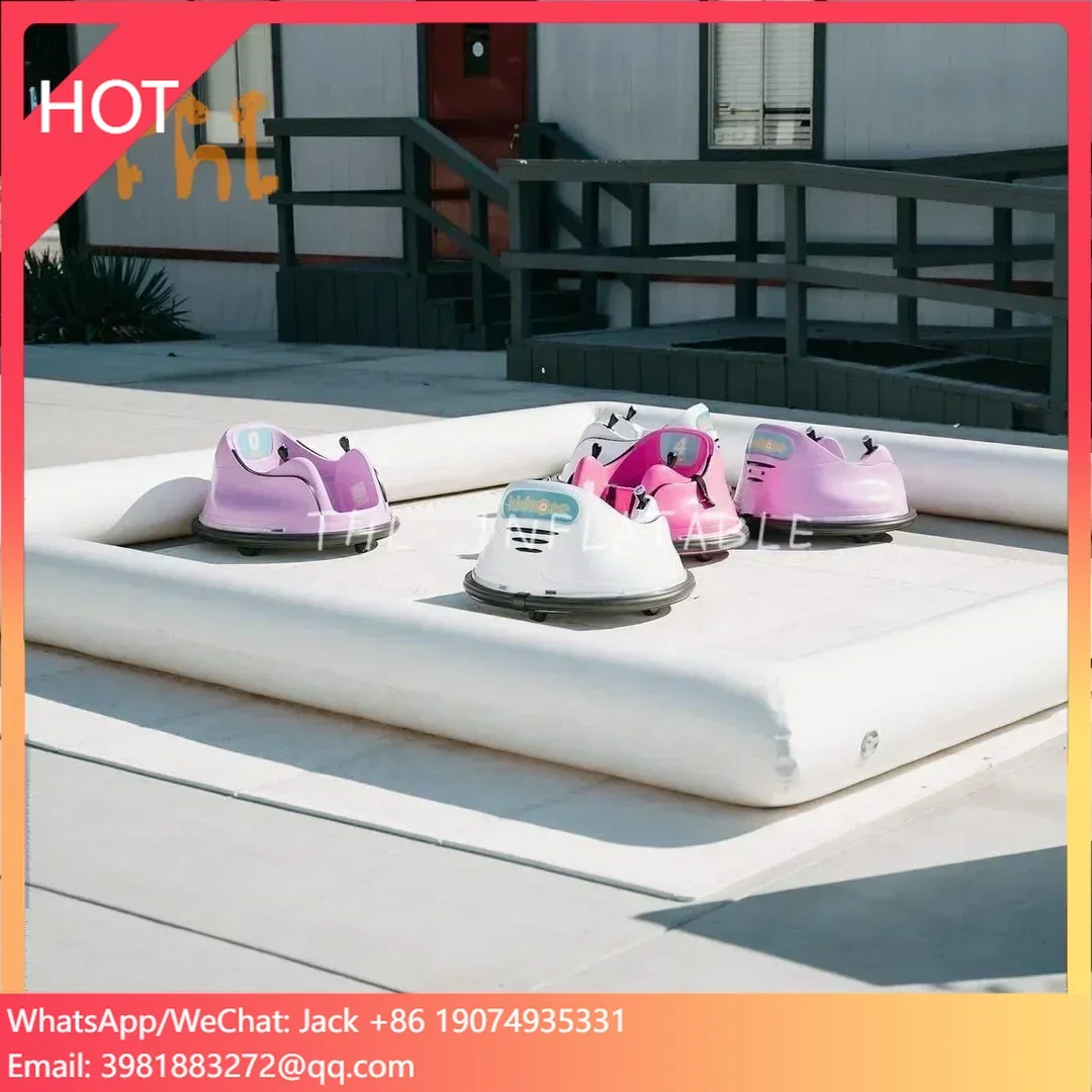 

Inflatable Fence Wall Inflatable Bumper Car Venue Inflatable Bumper Car Track Race Car Tracks for Kids