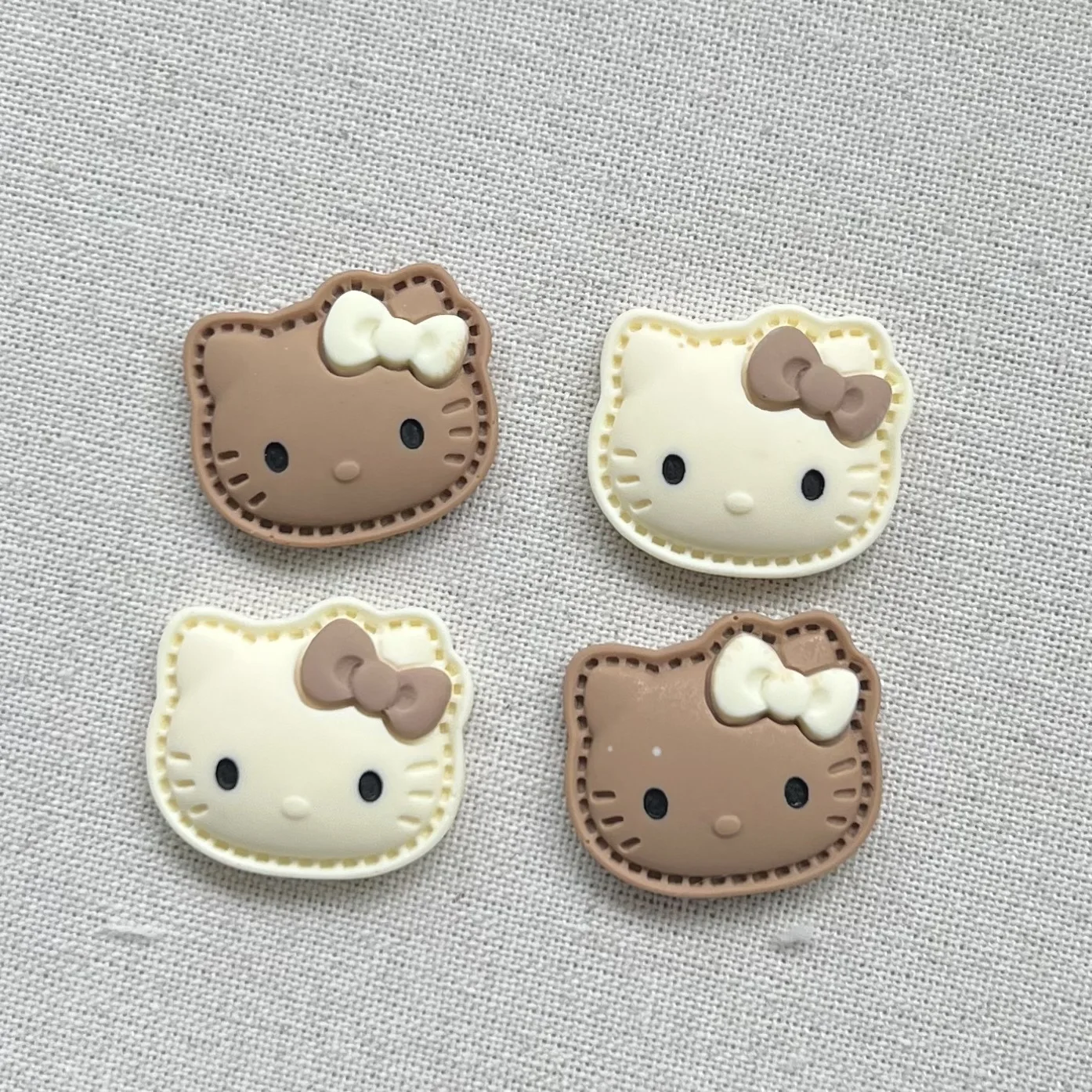 

5pcs miniso series cute kitty cartoon резиновые кабошоны из смолы материалы для поделок diy