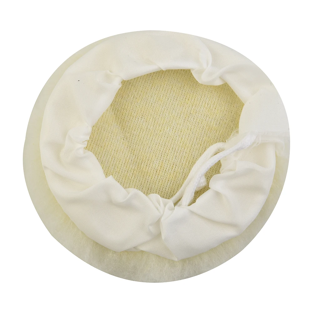 

6 Pcs 5inch Car Lambs Wool Bonnet Buffing Wheel Pad Buffer Polishing Polisher Pad For Car Cleaning Tools Parts