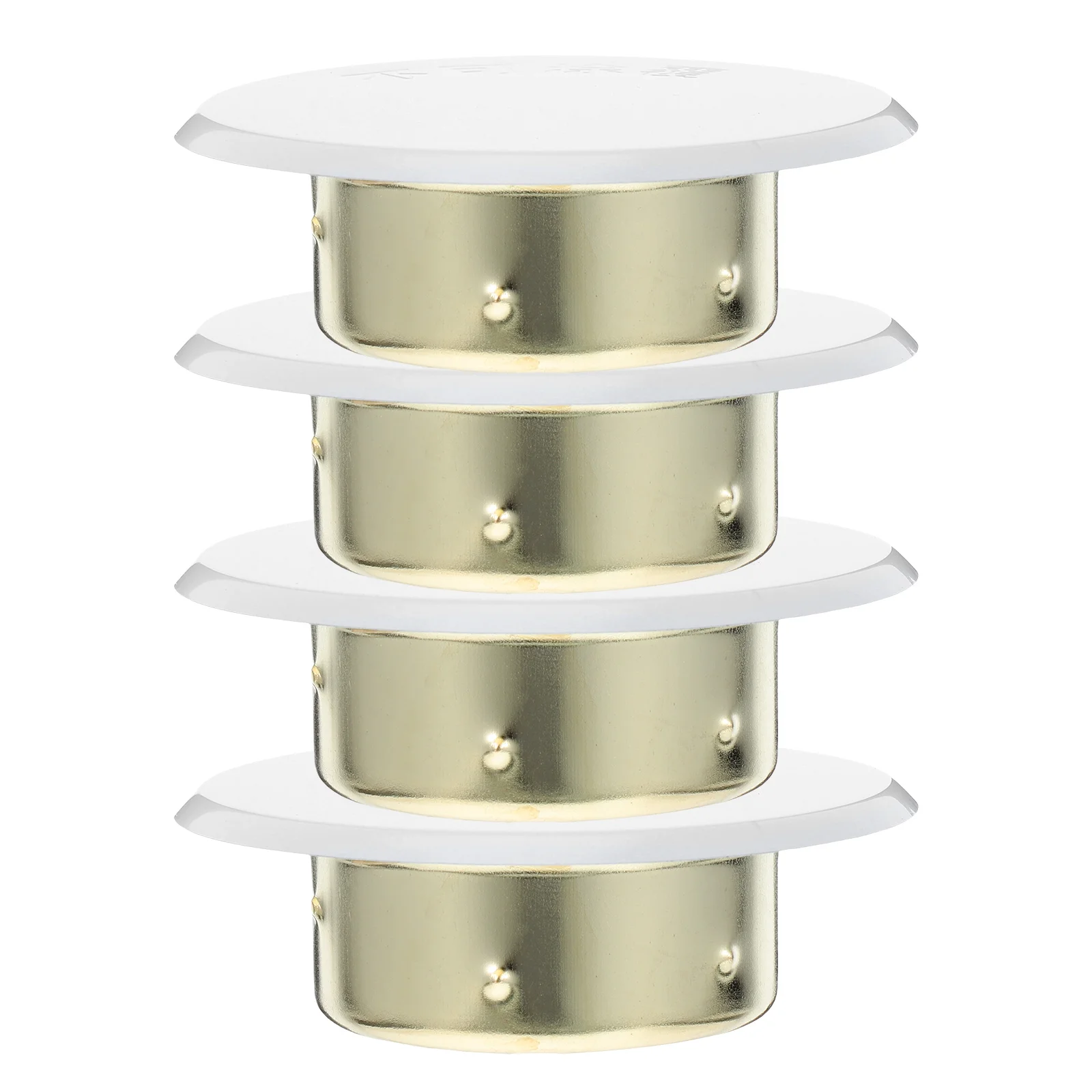 

4pcs Fire Sprinkler Covers Concealed Metal Decorative Sprinkler System Cover Plate for Nozzle Valve Residential Industrial Use