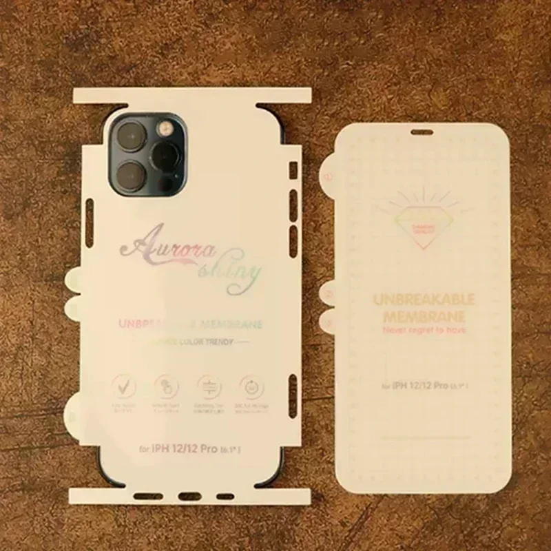 360 Front Back Hydrogel Film For iPhone 15 Pro 13 12 14 Pro Max 12 13 Mini 15 Pro Max Soft Clear Matte Screen Protector No Glass