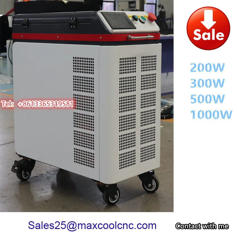 High Speed No Damage 200w Air Cooled Pulse Fiber Laser Cleaning Machine Laser Rust Remove Machine Laser Metal Cleaning Machines