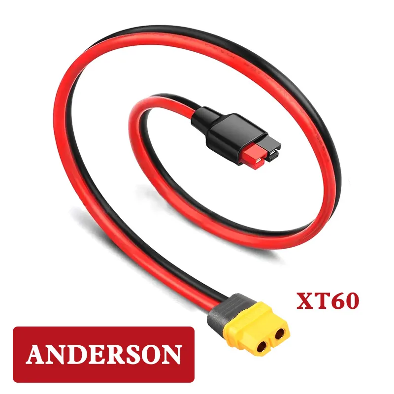 

Разъем модели самолета Anderson к XT60H-F, интерфейс 45 А, гнездовой кабель-адаптер XT60, 12AWG, силиконовый провод, вилка литиевой батареи
