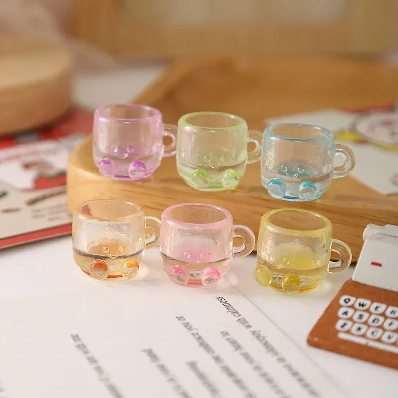 

2 шт., миниатюрный кукольный домик, красочная кофейная чашка, игровой кукольный домик, миниатюрные аксессуары для домашнего декора, игрушка для ролевых игр