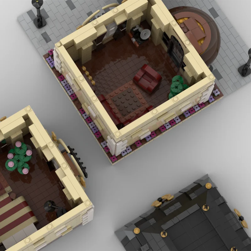 3224 ชิ้น Modular Luxury House MOC Elegant Mansion การศึกษาอาคาร diy บล็อกของเล่นวันเกิดของขวัญ