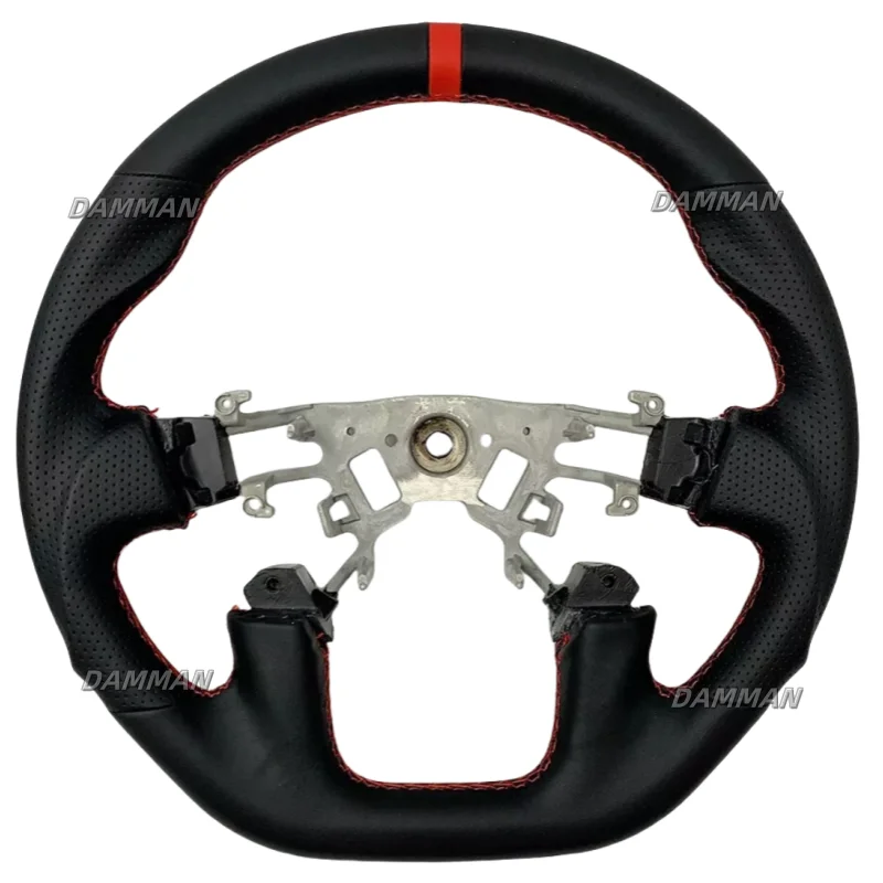 

Leather Car Steering Wheel For Nissan Patrol Y62 2019 2020 2021 2022 2023 2024 Flat Bottom Nissan Steering Wheel Car Accessories