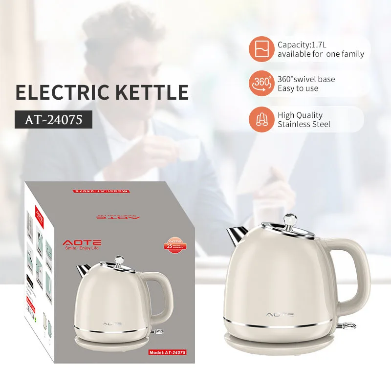 Новинка 2023 года, бытовой чайник объемом 1700 мл с внутренним горшком из нержавеющей стали 304, автоматическим отключением для чайника с горячей водой