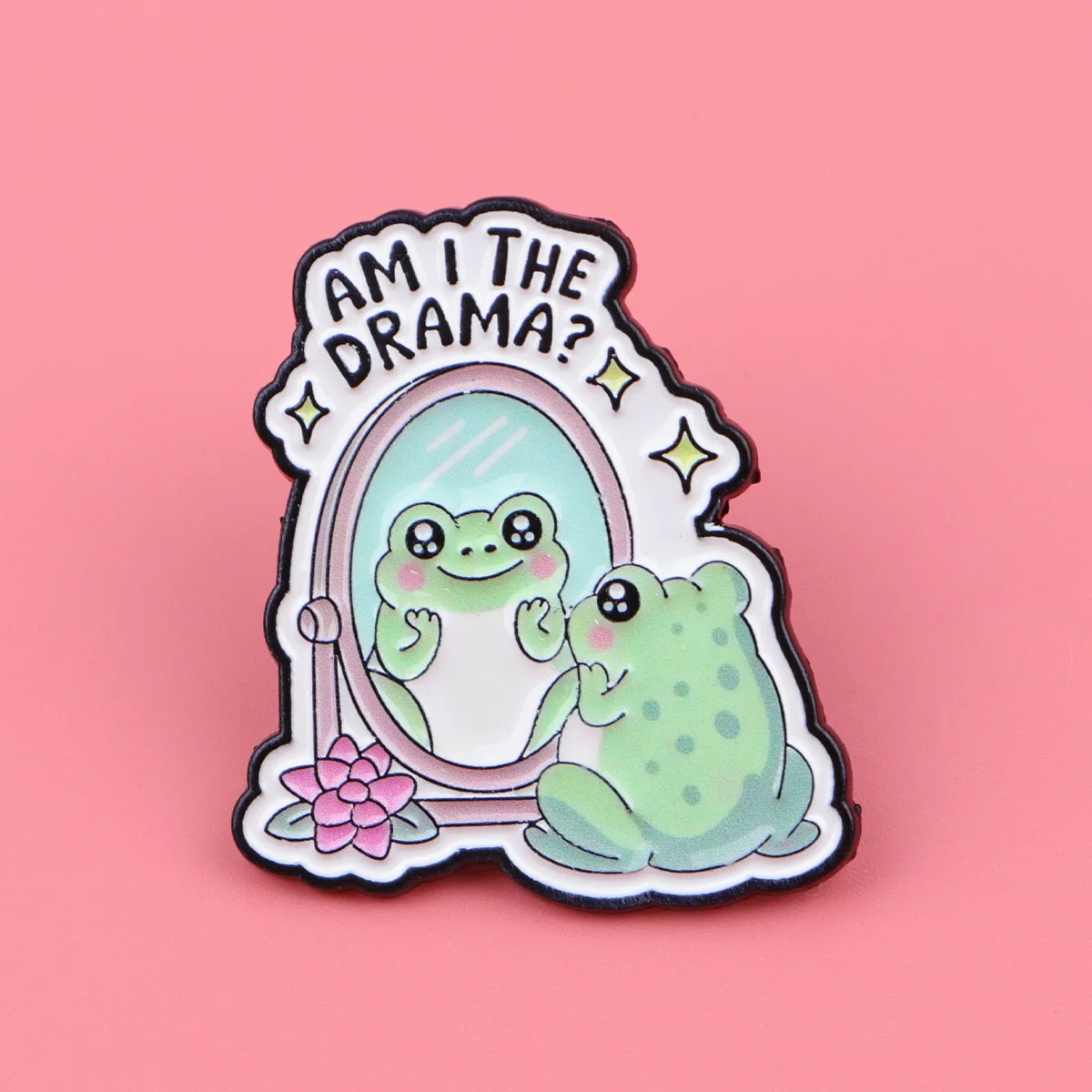Pin de Esmalte con Diseño de Rana de Dibujos Animados, Insignia Metálica de Rana, Broche de Animal para Joyería, Regalos para Niños y Amigos