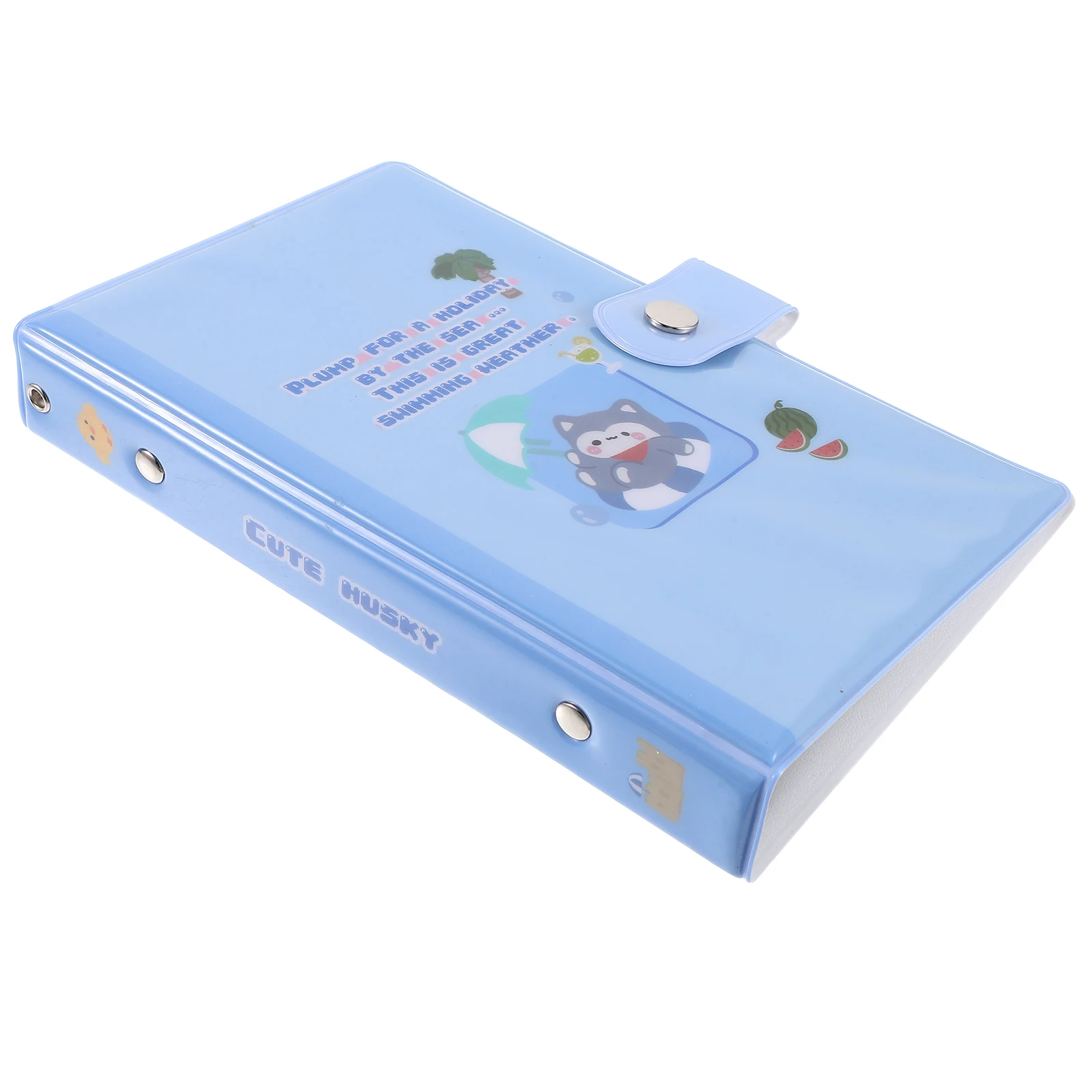 

Loose-leaf PVC Storage Book Photo Album Diy Binder Cover Aesthetic Covers for School Booklet Soft Refillable Plastic Cute Rings