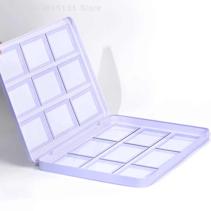 空の偽まつげ収納ボックス、パレットラッシュホルダー、つけまつげホルダーケース再利用可能な女性旅行プロフェッショナルコンテナ