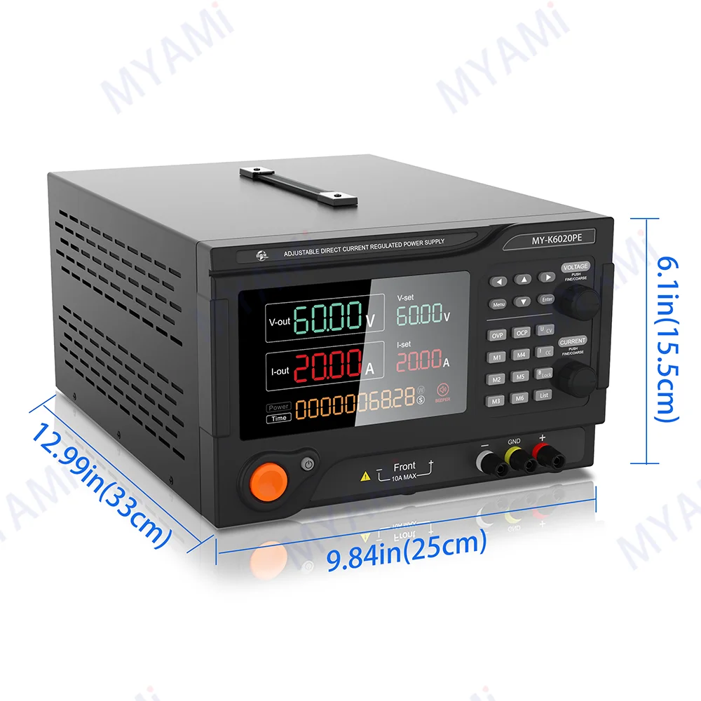 

Adjustable Laboratory Workbench Voltage Regulation Output 60v 64v 20a 1200w Programmable Dc Power Supply