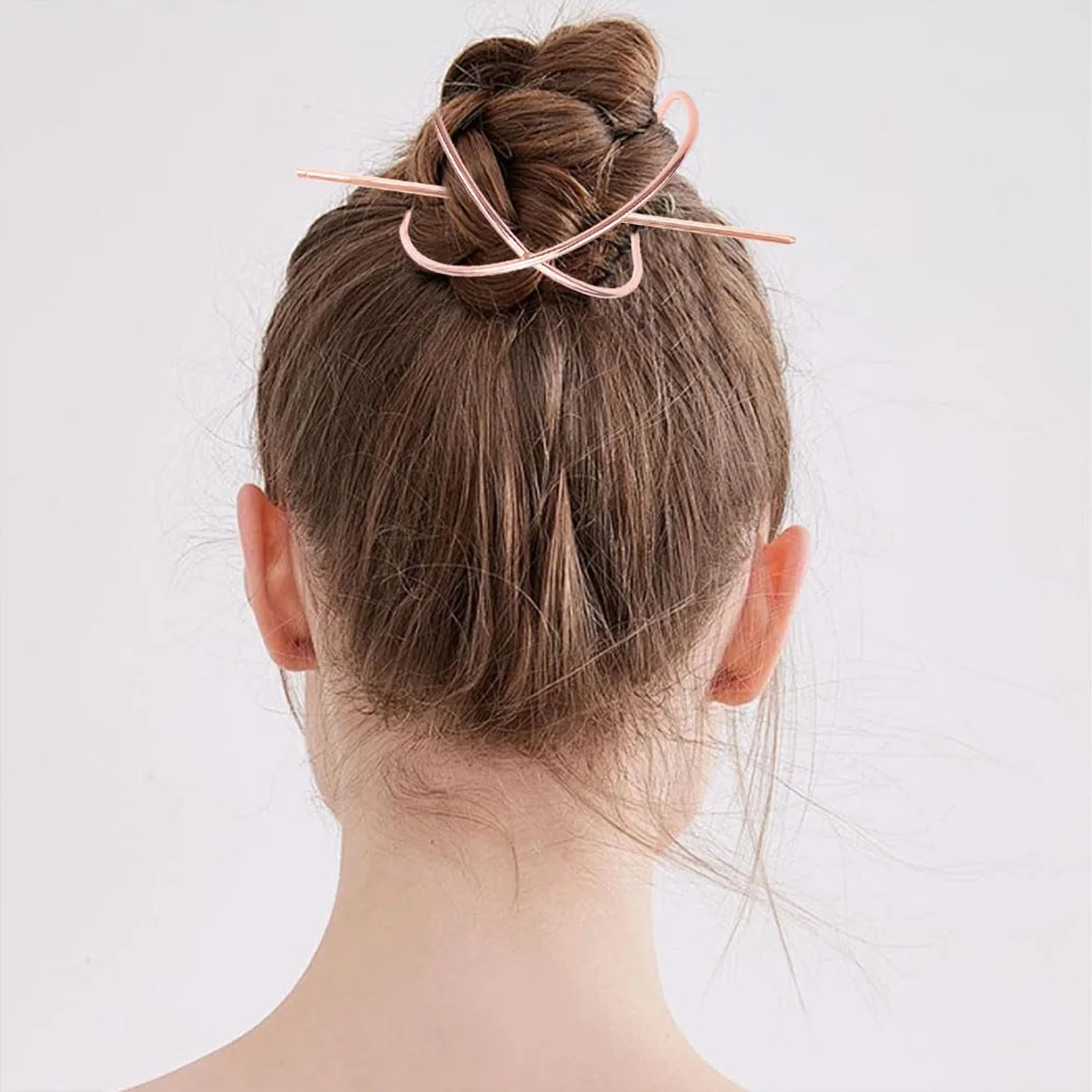 Fashionable Metal Hairpin Popular New Style Versatile Hair Accessories for Bun Headwear Ins Simple Elegant Hair Chopsticks