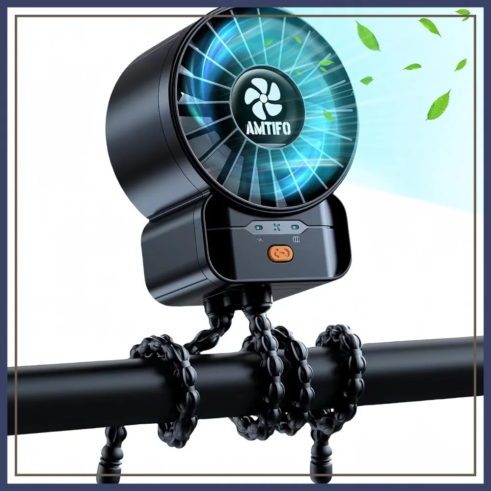

Portable Stroller Fan - 4-Speed Rechargeable USB Clip-On Baby Fan for Crib, Travel, and Outdoor Use