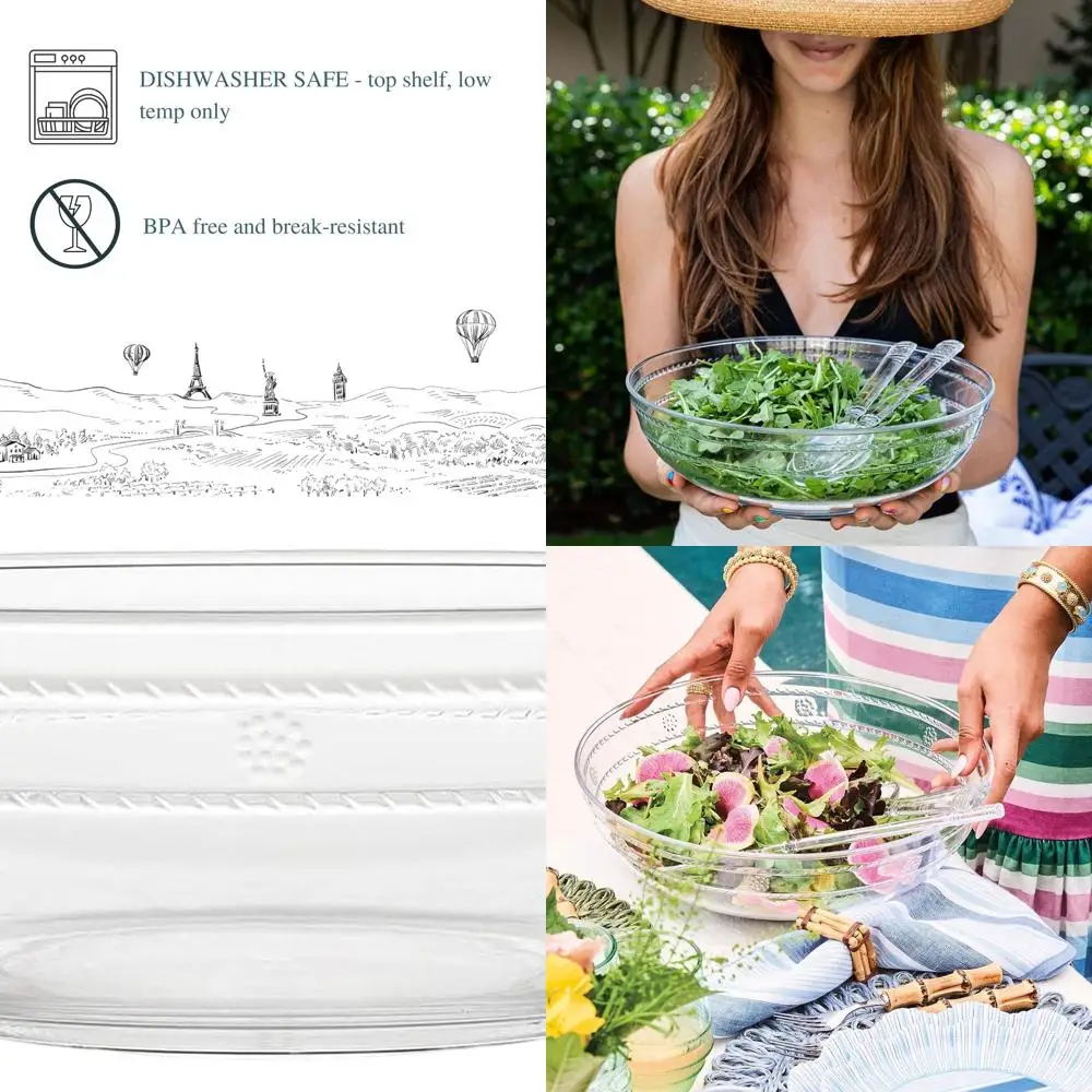 

13 Isabella Clear Acrylic Serving Bowl