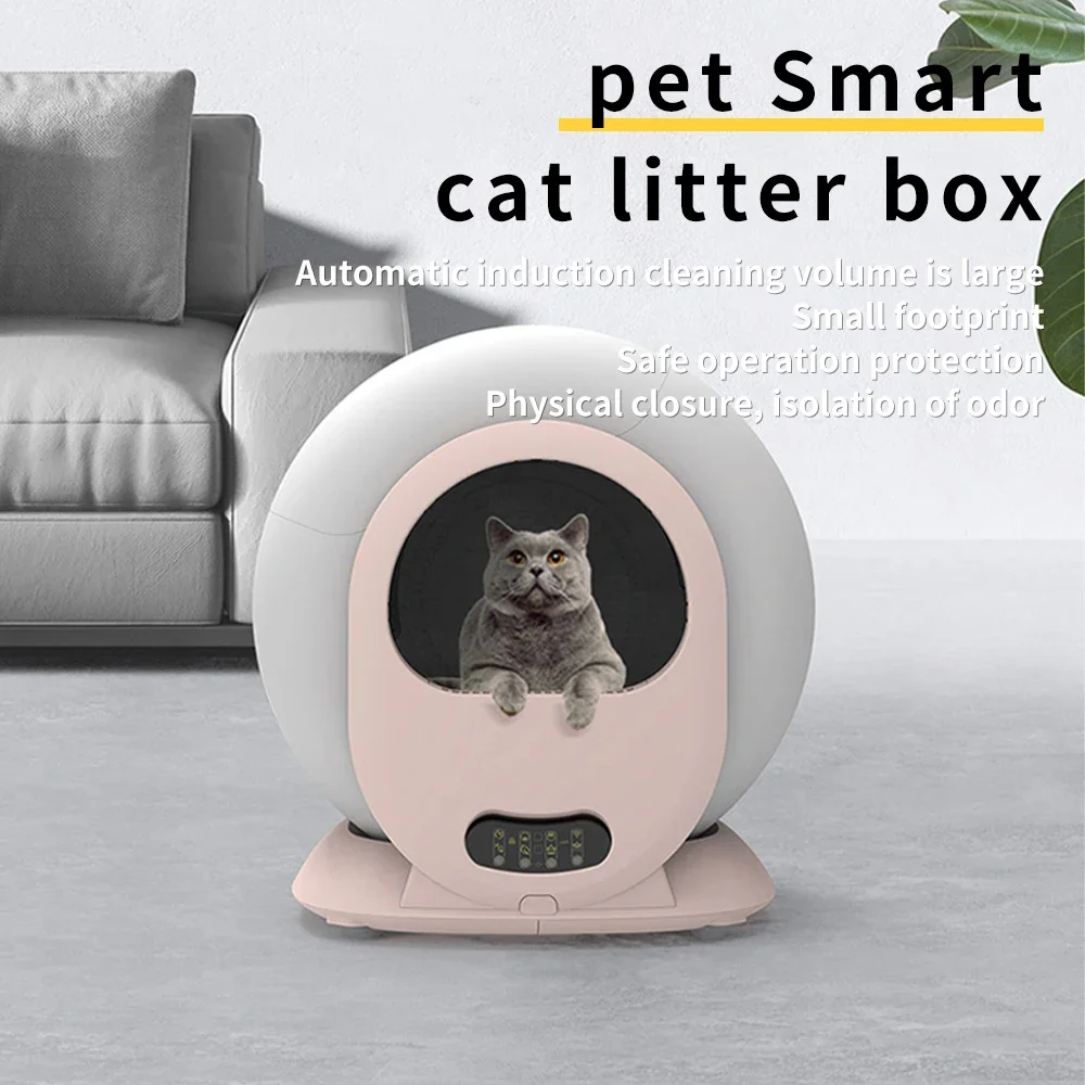 2024 Pet Products Smart Cat Toilet Self-Cleaning  Sands cat automatic  box