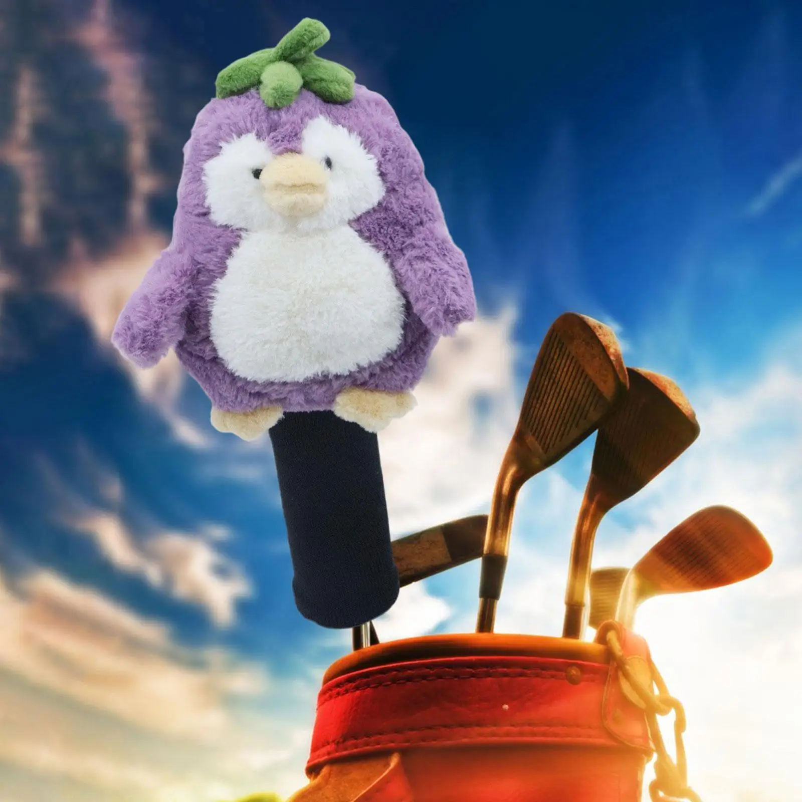 غطاء رأس سائق الحيوان القطيفة هدية رائعة للاعبي الجولف غطاء رأس ناعم ولطيف للجولف #2