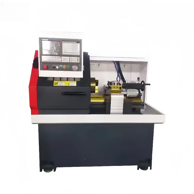 أداة آلة مخرطة CNC أوتوماتيكية عالية الدقة CK6132 أفقية 220 فولت سيمنز GSK سرير مسطح حاجز توجيه صلب يتضمن Tailstock