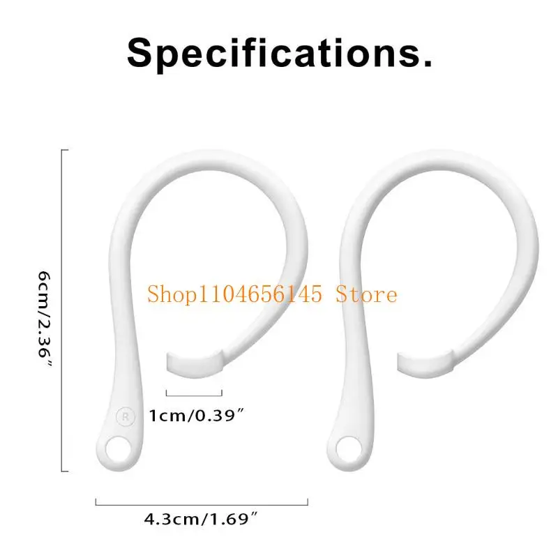 5asd Bluetooth-kompatible Kopfhörer-Anti-Fall-Hooks-Headset-Clips für 3