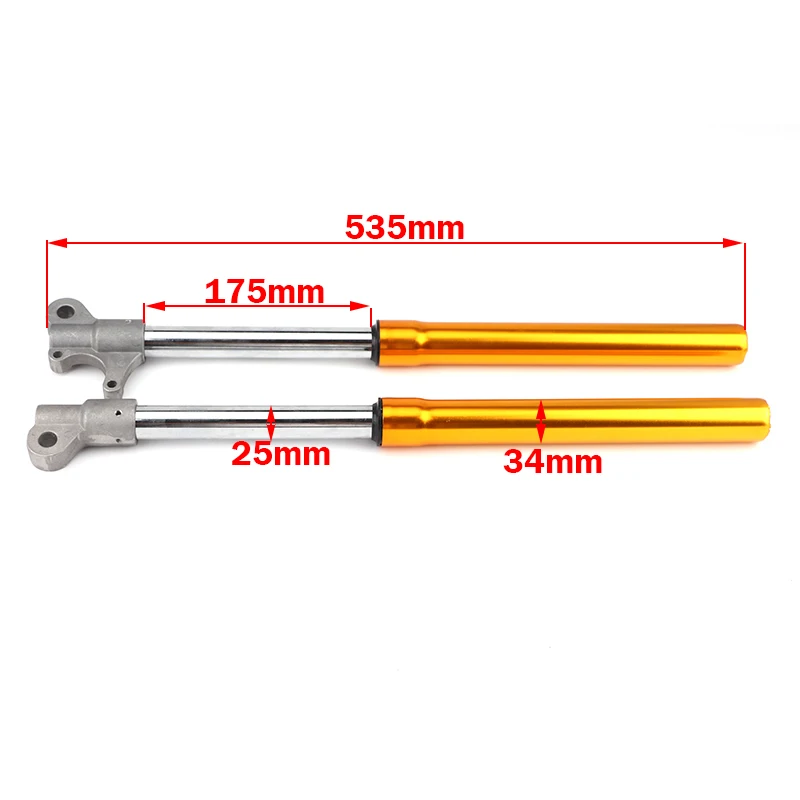 For 47cc 49cc 2 Stroke Pocket Bike Mini Moto Moped Motocross Motorcycle Front Inverted Fork Shock Absorption Suspension Kit