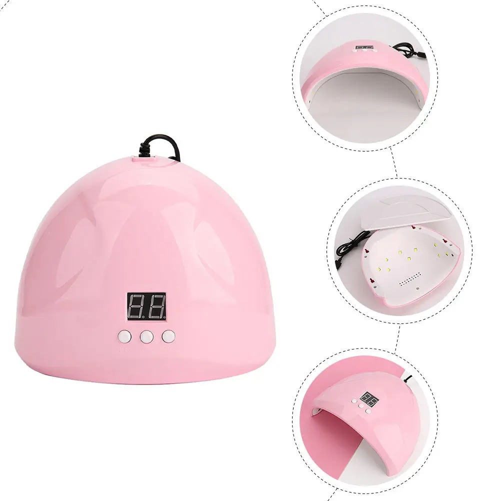 

Набор из 1 УФ-лампы для сушки ногтей: Прочная компактная лампа для маникюра и полимеризации гель-лака для домашнего и салонного использования