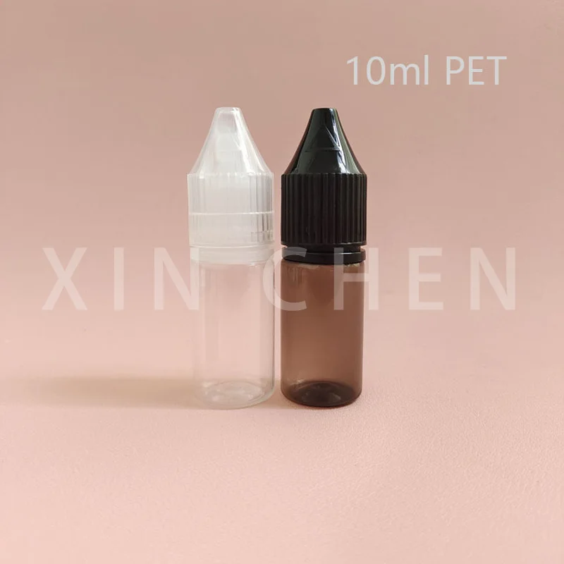 100 Pcs E-Liquid Juice Dropper Bottle Empty Plastic PET Materials Vape Bottle DIY Eliquid Oil Pen Container 10ml 15ml 30ml