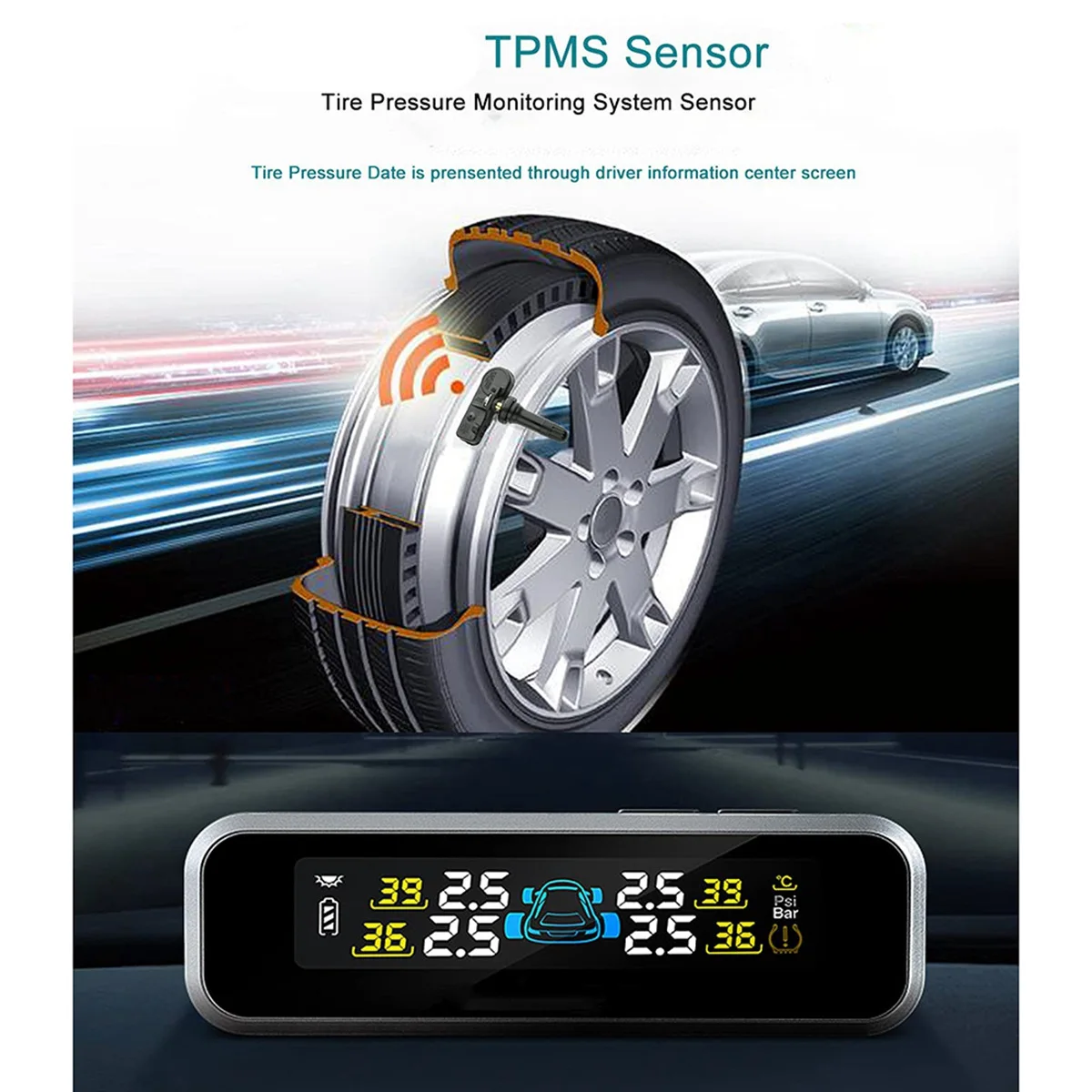 Tire Pressure Monitoring System Sensor for Ford F150 F250 F350 Focus Lincoln MKS Navigator Mercury Mariner 9L3Z-1A189-A