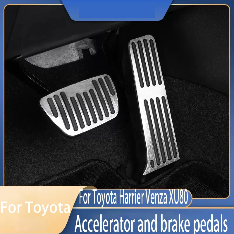 

For Toyota Harrier Venza XU80 2020 2022 2024 Metal protective cover for accelerator and brake pedals