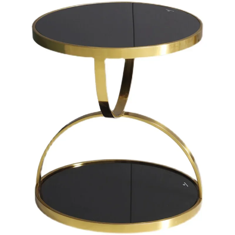 

Итальянский светлый роскошный мраморный простой журнальный столик из нержавеющей стали, прикроватная тумбочка для гостиной, небольшой журнальный столик